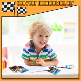 Estune 40 Pieces Monster Truck Coloring Book Bulk Birthday Party Favors for Kids Monster Truck Birthday Party Supplies Favor Bag Mini Small Color Booklets Goodie Bag Stuffers Gifts (Monster Truck)