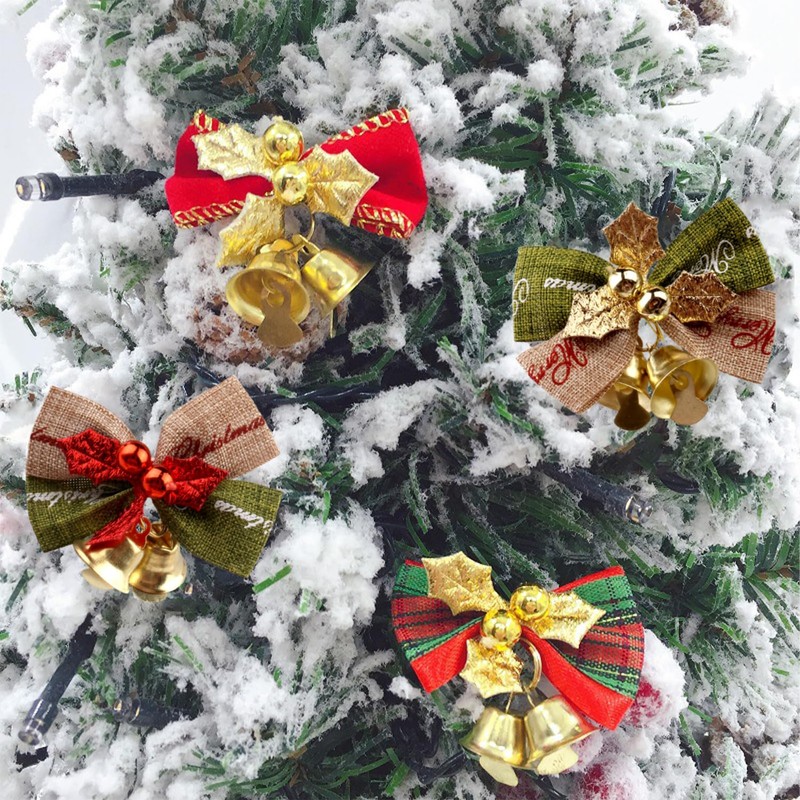 Christmas Tree Bows with Bells