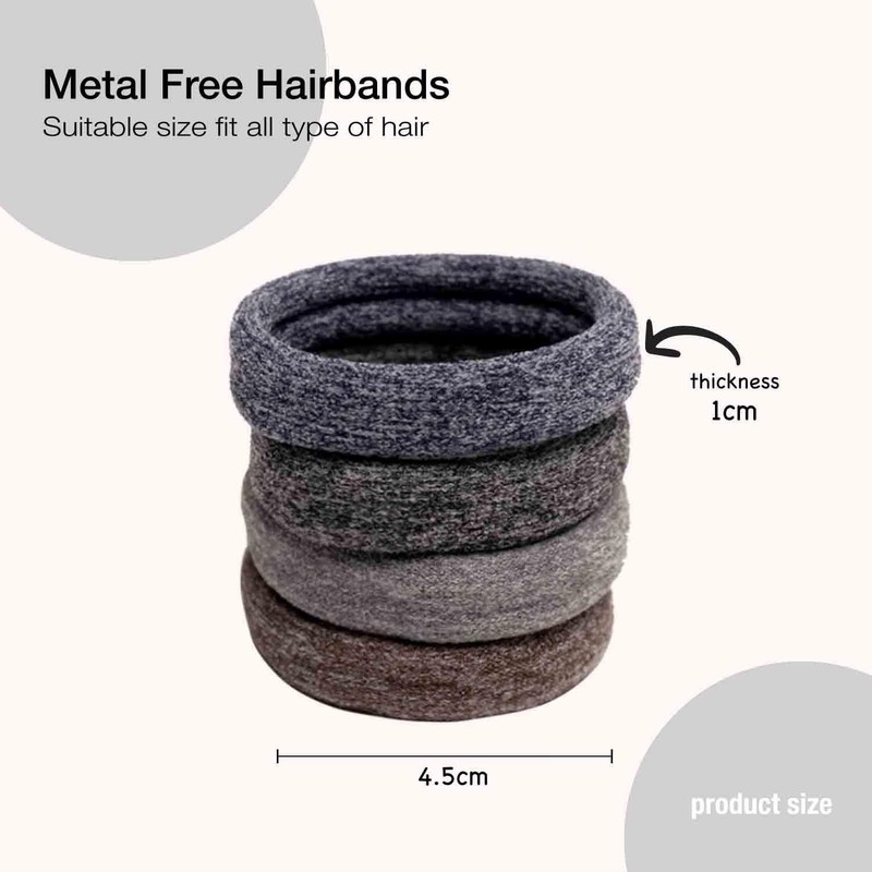 Basic Sense Gym Hair Ties - Unique Soft Jersey Bobbles,