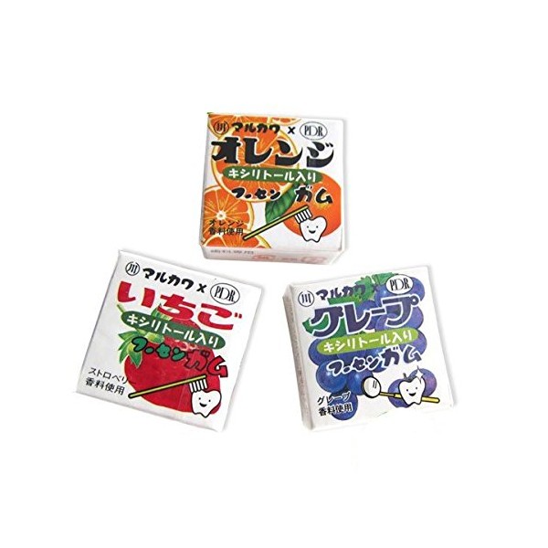 Marukawa Marble Gum with Xylitol (4 Capsules) x 24 Packs (Mix)