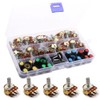 RUNCCI-YUN 20pcs Potentiometer Kit, Linear Potentiometer (B5K B10K B20K B50K