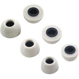ALXCD Foam Ear Tips Compatible with Sony WF-1000XM4 Earbuds, S/M/L 3 Pairs Soft Memory Foam Ear Tips, Compatible with Sony WF-1000XM4 Headphones XM4, Silver