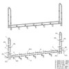 Kendane 8FT Firewood Rack Outdoor, Heavy Duty Adjustable Firewood log