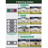 100W Security Lights Outdoor Motion Sensor,10000LM PIR Floodlight with Remote