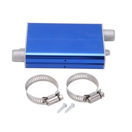 24mm Parking Heater Exhaust Pipe Muffler Aluminum Alloy Straight Heater Silencer for Eberspacher Airtronic D2 D4 D4S Blue