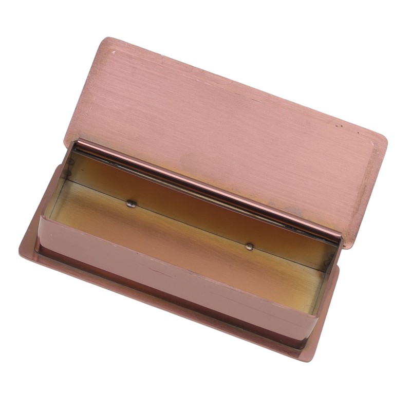 Toothpick Holder Stainless Steel Rectangular Toothpick Holder with Lid for
