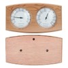 2 In-1 Wood Thermo Hygrometer Thermometer Hygrometer Sauna Room Steam