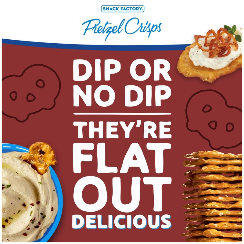 Snack Factory Pretzel Crisps Honey Mustard and Onion, 7.2 Oz