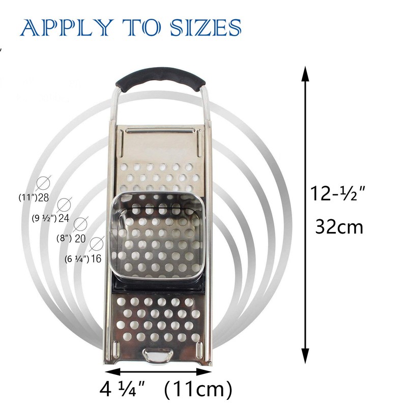 Premium Grade Stainless Steel Spaetzle Maker with Comfort Grip Handle
