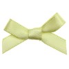 Trucraft 3cm 7mm Satin Ribbon Mini Craft Bows Lemon Pack