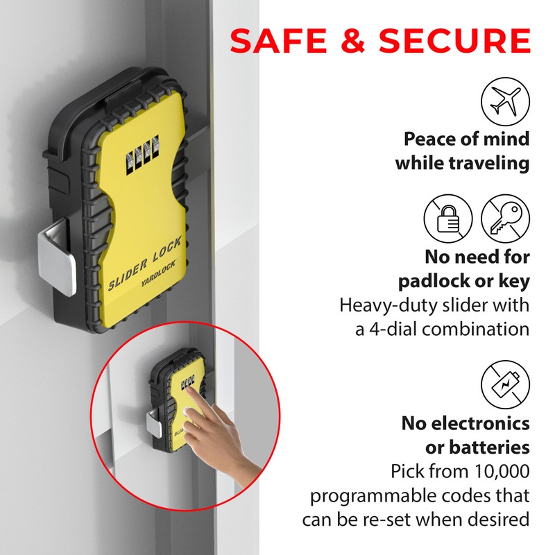 Keyless Garage Door Slider Lock – Secure Garage Door Deadlock