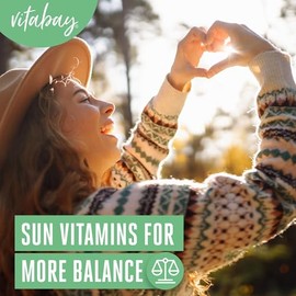 Vitabay Vitamin D3 Depot Hochdosiert 5000 IE - 500 Vegane & Laborgeprüfte