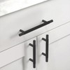 Asidrama 10 Pack 5 Inch(128mm) Matte Black Knurled Kitchen Cabinet