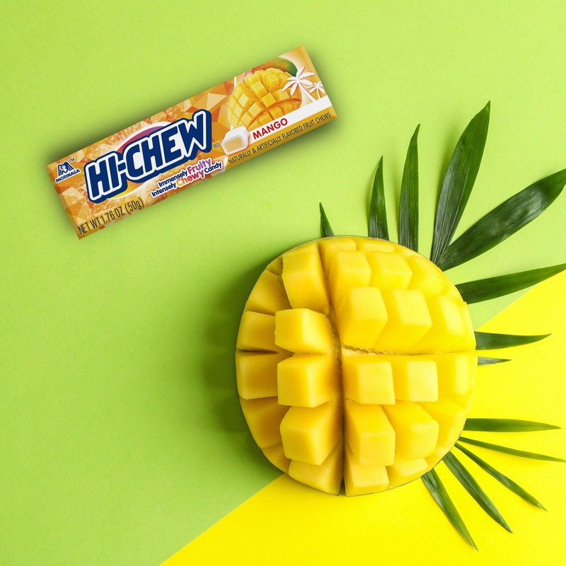 HI-CHEW Mango Sticks, 15-Pack, Soft & Chewy Candy, 1.76oz Each,
