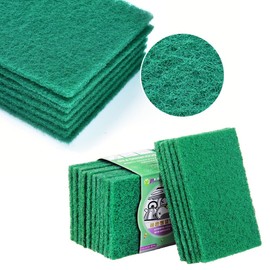 Amaoma Scouring Pad Nylon Carborundum Scouring Cloth Scratch-Free Cleaning Cloth Durable Heavy Duty Scour Pad All-Purpose Scrub Sponge Scouring Pad Scratch Pot Scrubber Pads Cleaning Sponge Pack of 10