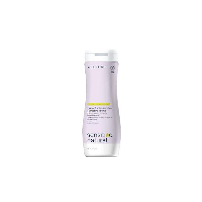 ATTITUDE Sensitive Skin, Hypoallergenic Soothing & Calming Shampoo, Chamomile, 16