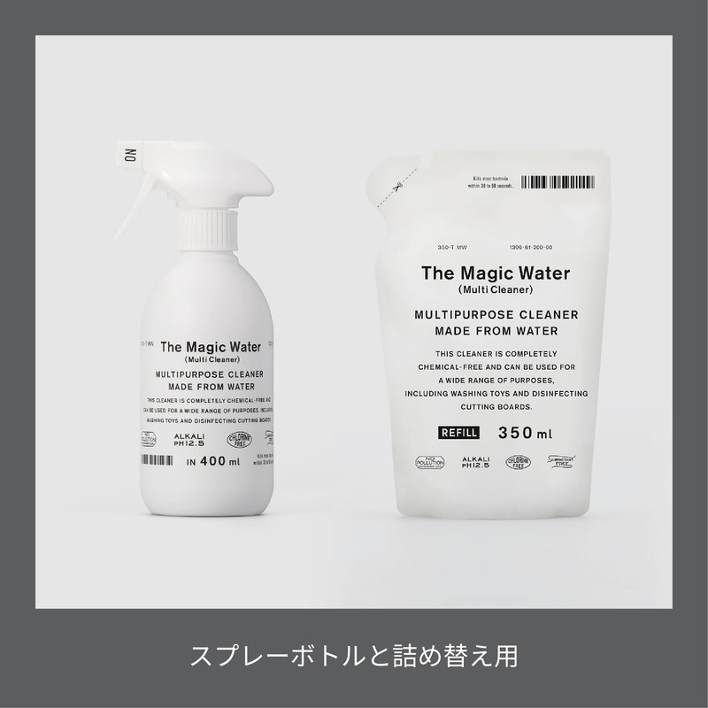 THE Magic Water Multi-Cleaner Alkaline Electrolyzed Water Spray Bottle Type