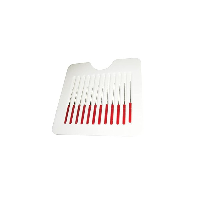 Bergeon 3008 Assortment of 12 Cutting Broaches with Handle -