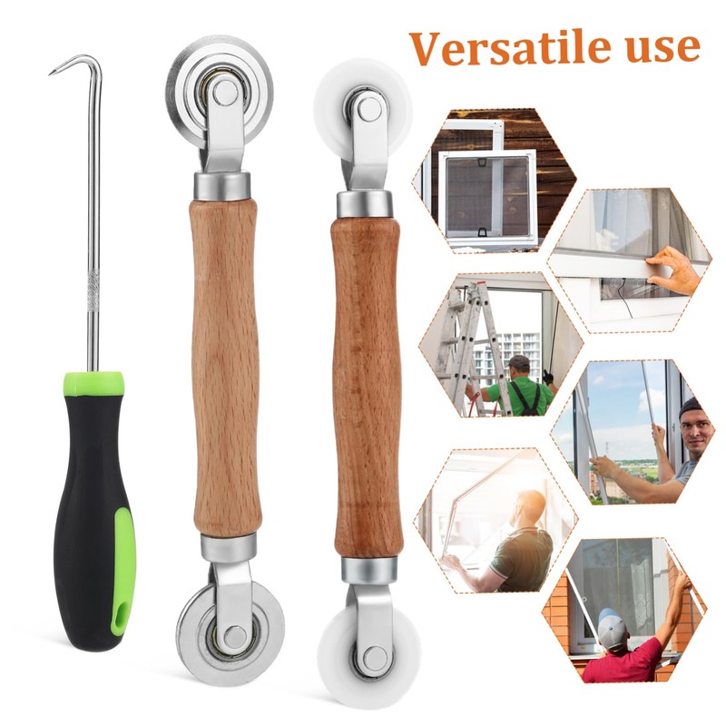 KONTONTY Professional Screen Roller Tool Kit Aluminum Alloy Material for