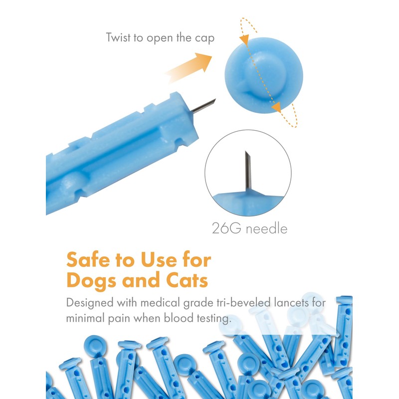 eBmonitor eBpet Single Use 26 Gauge Sterile Lancets Supplies for
