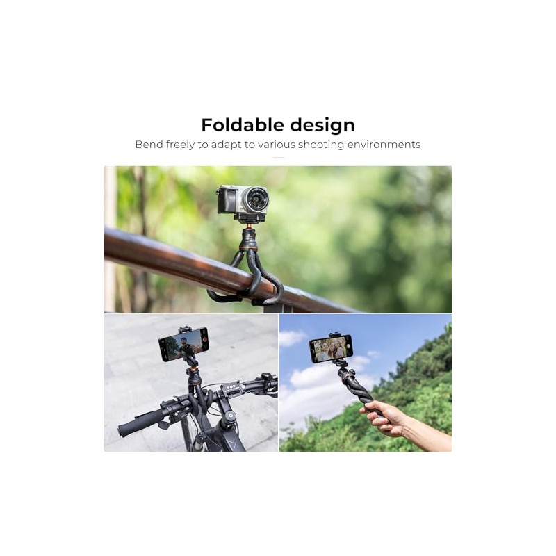 KF CONCEPT Trípode para teléfono móvil, MS01 Gorillapod con mando