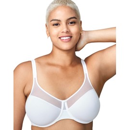Wonderbra Womens Comfort-U® Design Full-Support Underwire Bra, White, 40C US