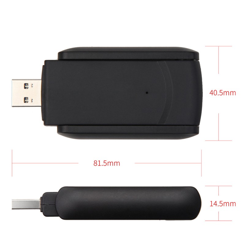 USB WiFi Adapter 1300M Dual Band Strong Signal 2.4G 5.8G