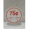 .75 Cent Price Decal Sticker For Capsule Vending Machine (SET