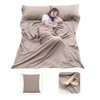 MongByYa Sleeping Bag Liner Lightweight Compact Sleeping Bag Sack Portable
