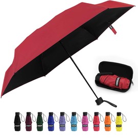 Yoobure Small Mini Umbrella with CaseDesign Perfect for Travel Lightweight