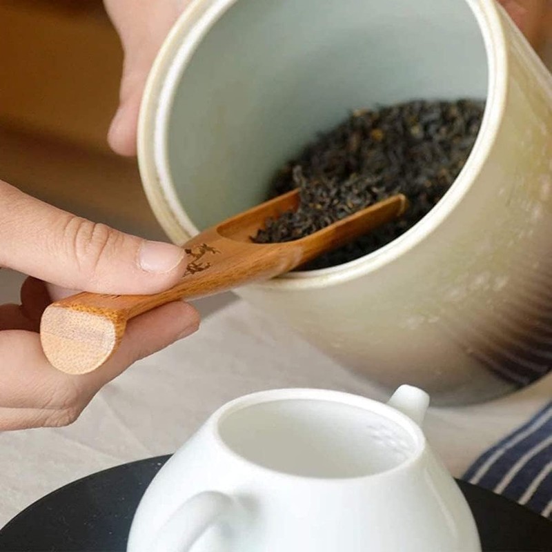 Brown Teaspoon, Chinese Kung Fu Loose Tea, Tea Scoops, Measuring