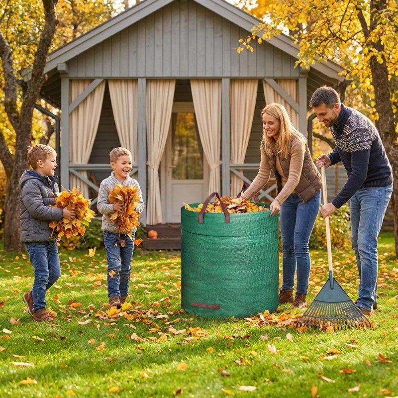 Mezchi 4 Pack 72 Gallons Reusable Yard Waste Bag, Large
