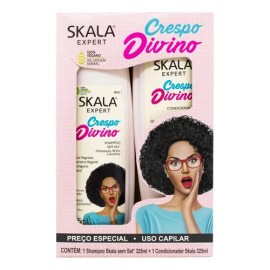 Skala Crespo Divino Shampoo Acondicionador Vegano Rulos Pelo                                                                                          