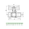 zencQ Ball Valve with Screw Connection 1/2 Inch MF, Brass