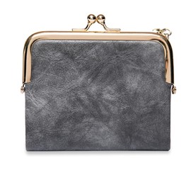 Round Sheep Bifold Wallet, gray