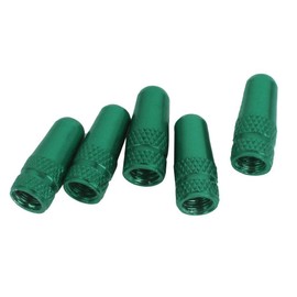 NAMVO 5pcs Bicycle Presta Wheel Rims Tyre Stem Air Valve Caps Dust Cover - Green