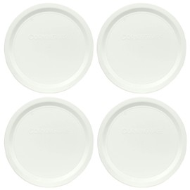 CorningWare F-16-PC French White 16 Ounce Plastic Replacement Lid - 4 Pack