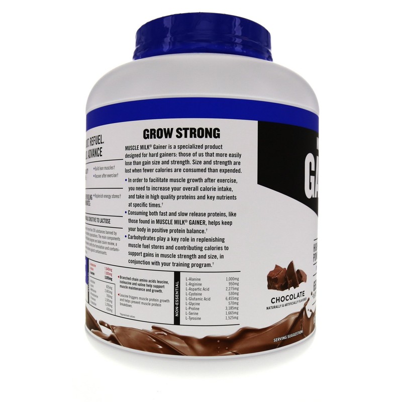Muscle Milk Gainer Protein Powder, Chocolate, 32g Protein, 5 Pound