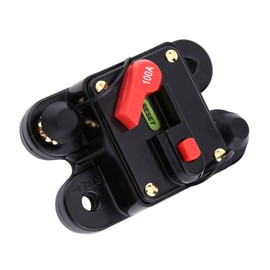 ANKROYU 1pc DC12V Circuit Breaker, Electric Disconnector, Car Breaker, Circuit Interrupter for Car Marine Boat Bike Stereo Audio Reset 80-300a(100A)