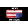Under Distress USA Upside Down Flag Vinyl Decal Bumper Sticker