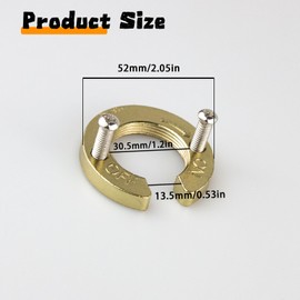 Faucet Fixed Lock Nut Kit - Brass Sink Faucet Lock Nut with Installation Tool for Kitchen and Bathroom Basin Faucets, Anti-Loose Installation Accessories Set