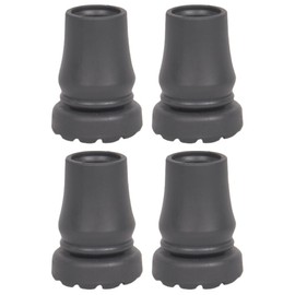 FRCOLOR 4pcs Non-Slip Base for Crutches Hiking Sticks Tips Drive Walker Accessories Hiking Pole Tip Replacement Cane Accessories Cane Tips 1 Inch Trekking Poles Replacement Head Rubber