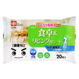 LEC Ba SS-262 Water Gekiochi Sheets, Dining Table, Living Room, 20 Sheets (Uses Alkaline Electrolyzed Water)