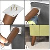 AORYVIC Wood Furniture Legs 6 inch Angled Couch Legs Slanted
