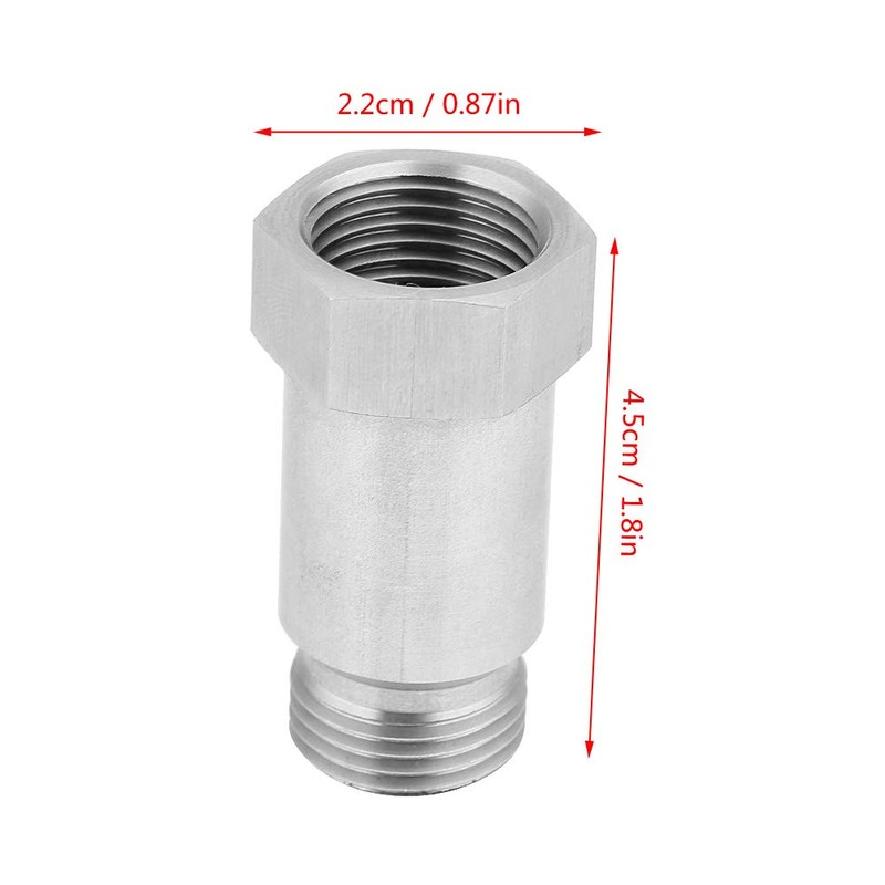 Keenso 2 pieces M18 x 1.5 oxygen sensor spacer adapter