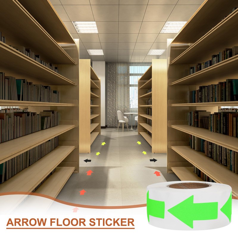 MECCANIXITY Arrow Stickers 1.97"x1.26", Directional Arrow Signs Fluorescent Marking Tapes