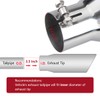 LCGP 3.5" Diesel Exhaust tip, 3.5''x5''x12'' Stainless Steel Exhaust Tailpipe
