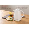 LONGSEED Ceramic Electric Kettle, 1.5L/1200W Boil Water Quickly and Easily