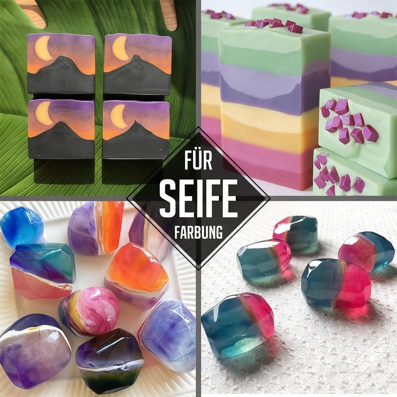 Nurila Set Di Colori Per Sapone, 7 X 5 Ml,