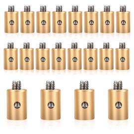 Giantree Pack of 20 Brake Cable Nipples, Screw Nipple Motorcycle Solderless Throttle Cable Nipple Accessories Motorcycle Wire Core Clamp Screws Replacement for Motorcycle Bicycle Car